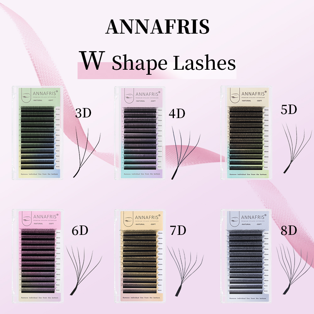 Eyelash Extension For Asian Eyes - ANNAFRIS Premade Hacim Fanı YY 3D