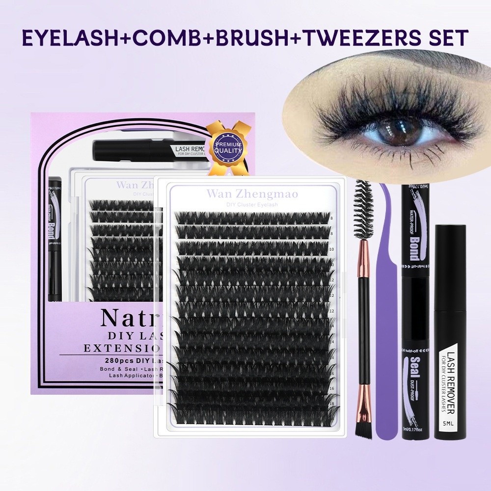 Eyelash Extension Natural Look - 8-18mm Uzunlukta Takma Kirpikler Yapıştırıcı ve